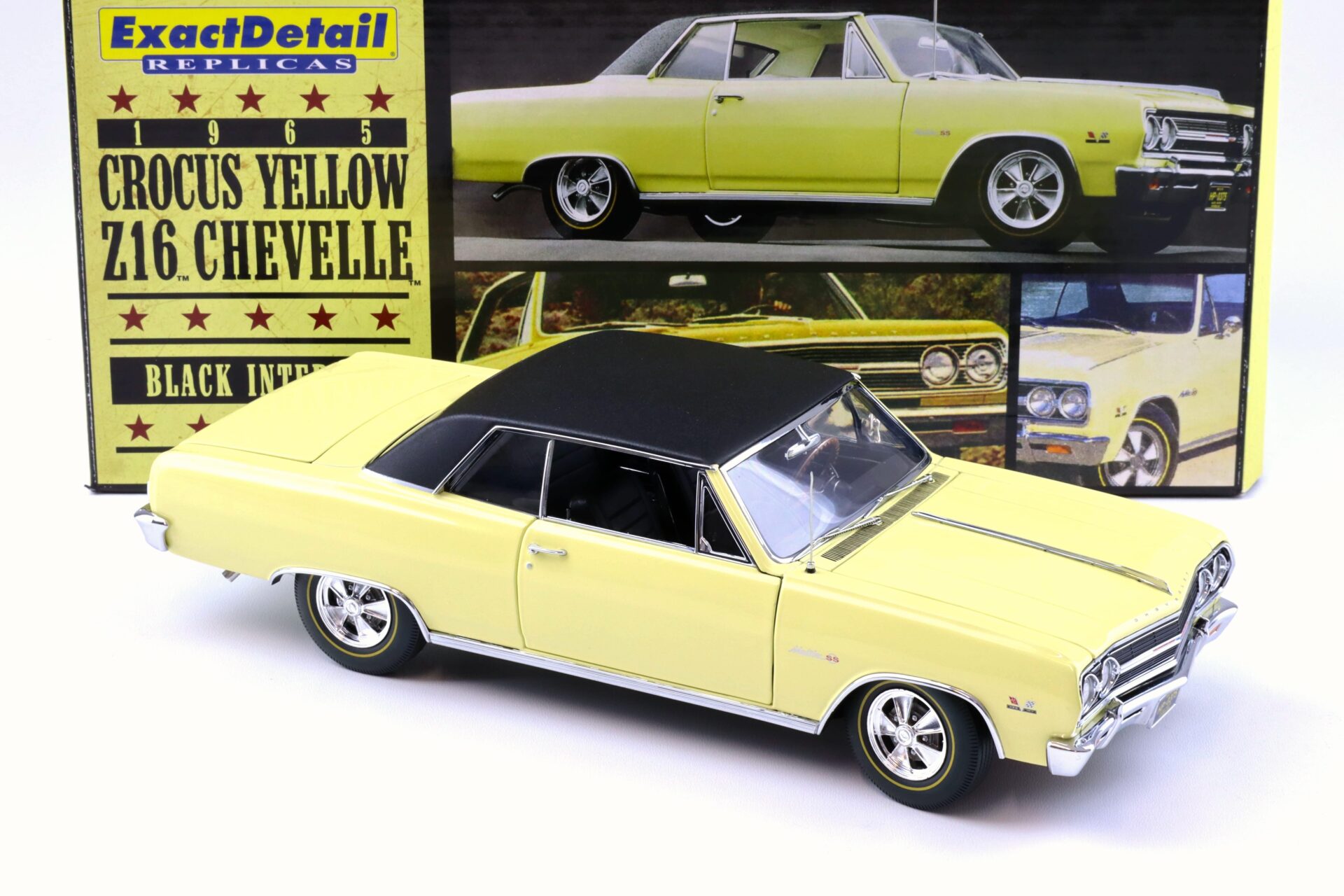 1:18 Exact Detail Chevrolet Chevelle Z16 Malibu SS 396 Turbo Jet Crocus yellow WCC506