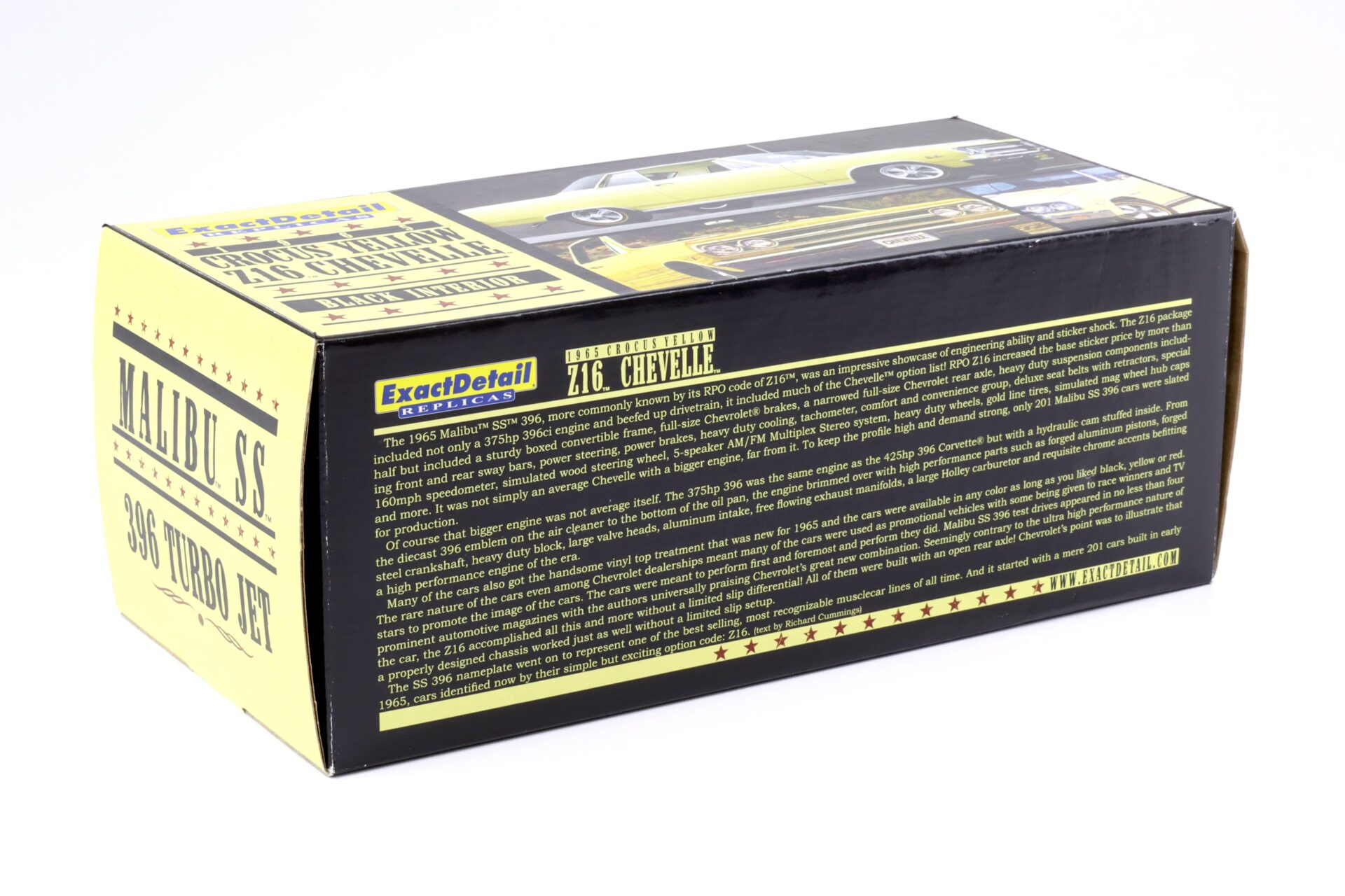 1:18 Exact Detail Chevrolet Chevelle Z16 Malibu SS 396 Turbo Jet Crocus yellow WCC506