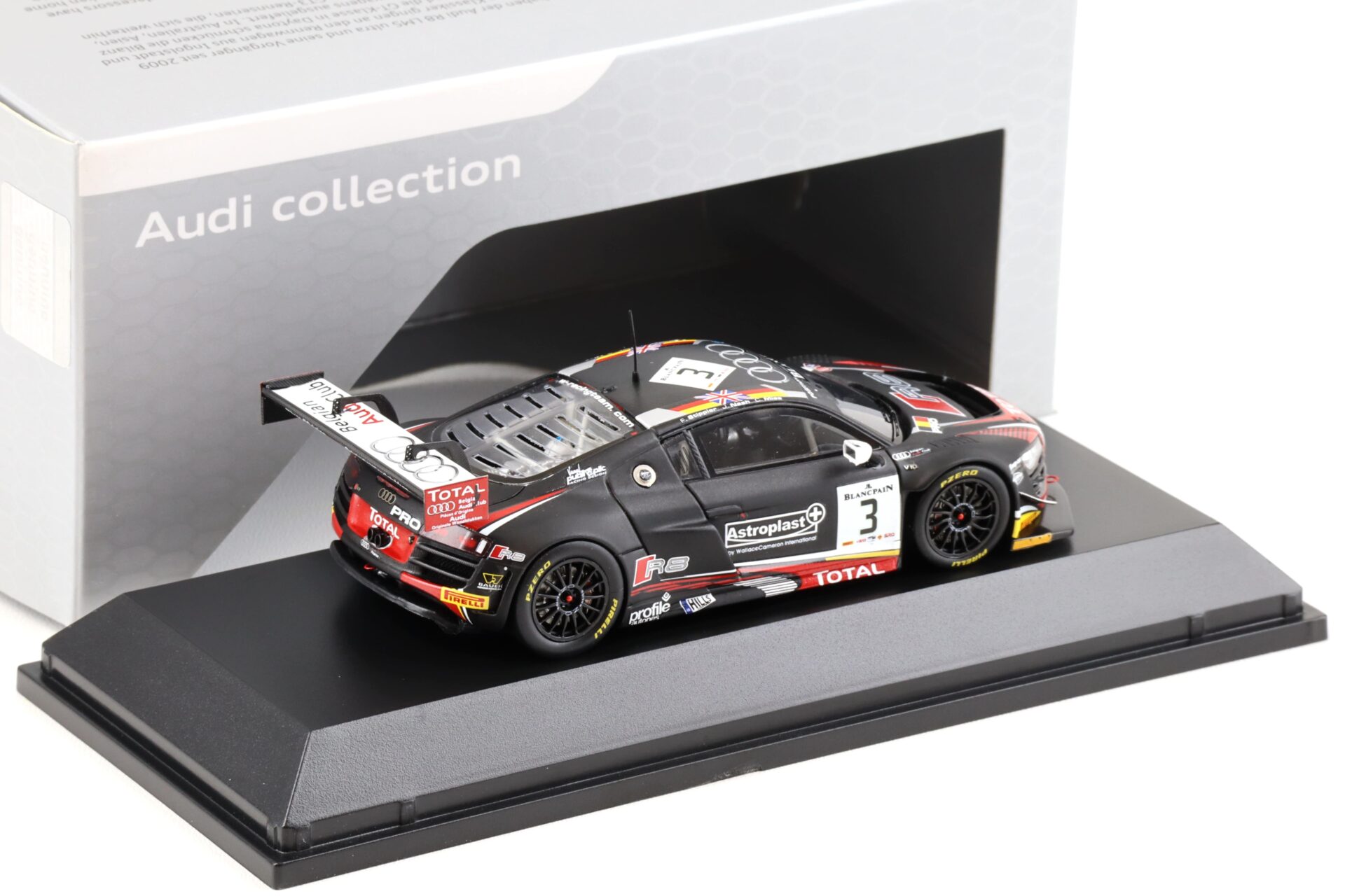 1:43 Spark Audi R8 LMS Ultra 24h SPA 2014 #3 Mies/Nash/Stippler DEALER VERSION