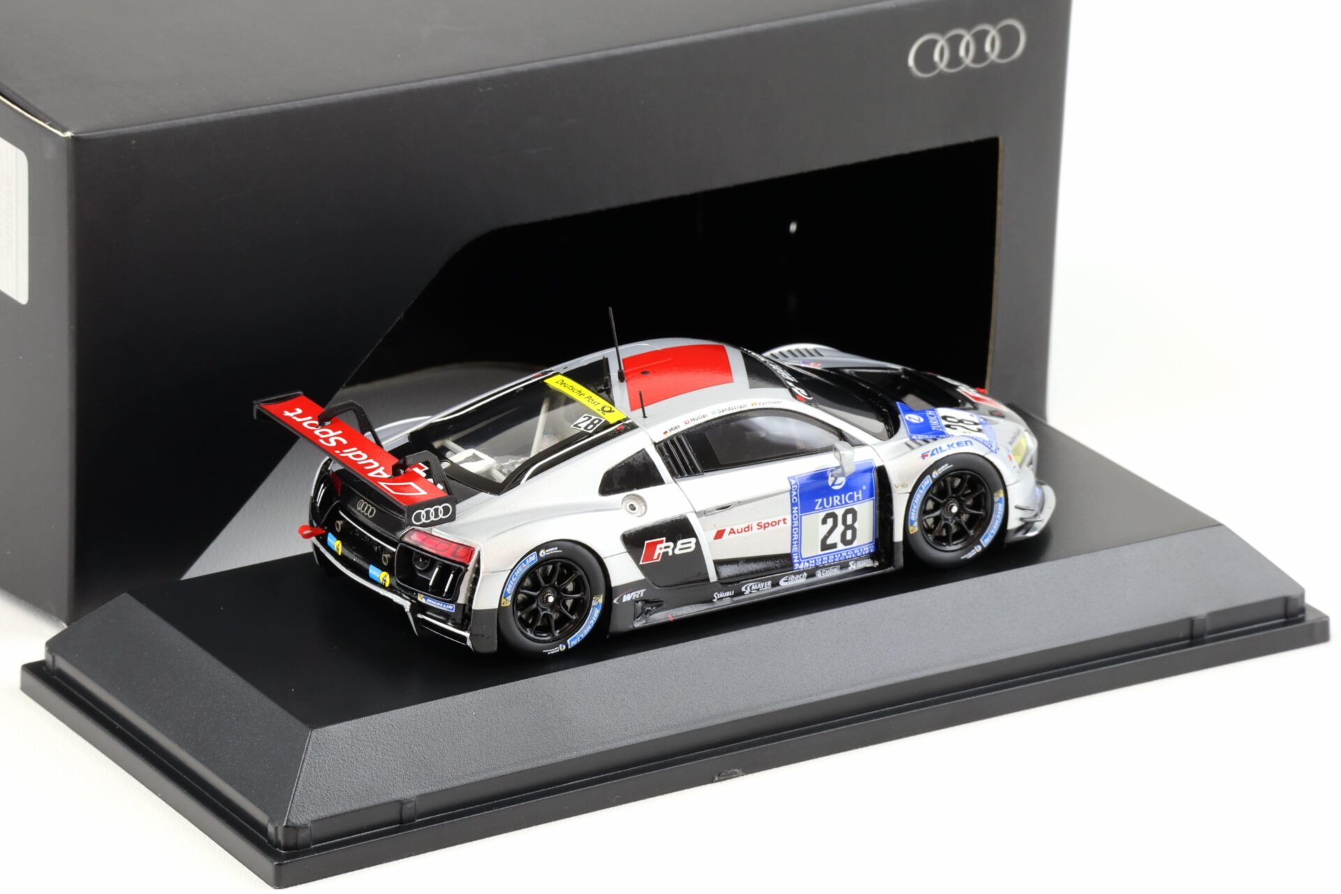 1:43 Spark Audi R8 LMS Winner 24h Nurburgring 2015 #28 Mies/ Müller DEALER VERSION