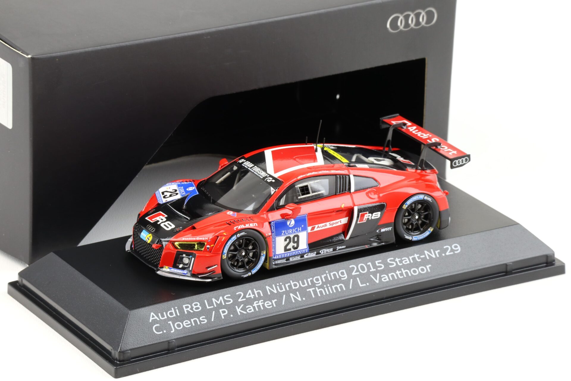 1:43 Spark Audi R8 LMS 24h Nürburgring 2015 #29 Joens/ Kaffer DEALER VERSION
