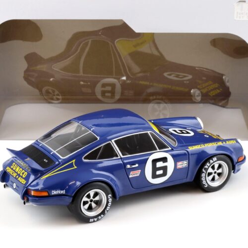 1:18 Solido Porsche 911 RSR 24h of Daytona 1973 #6 Sunoco blue