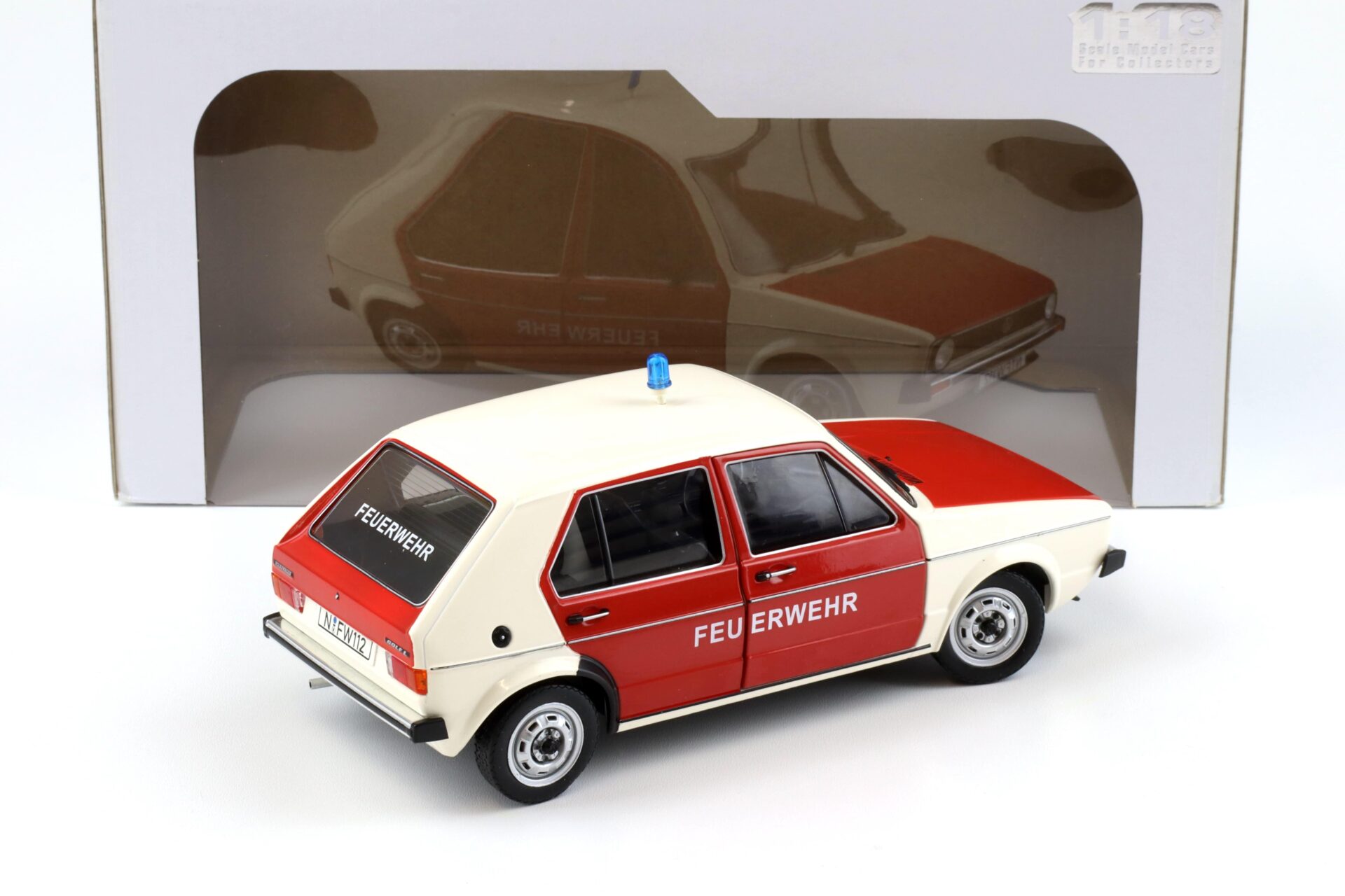 1:18 Solido VW Golf 1 Feuerwehr red/ white