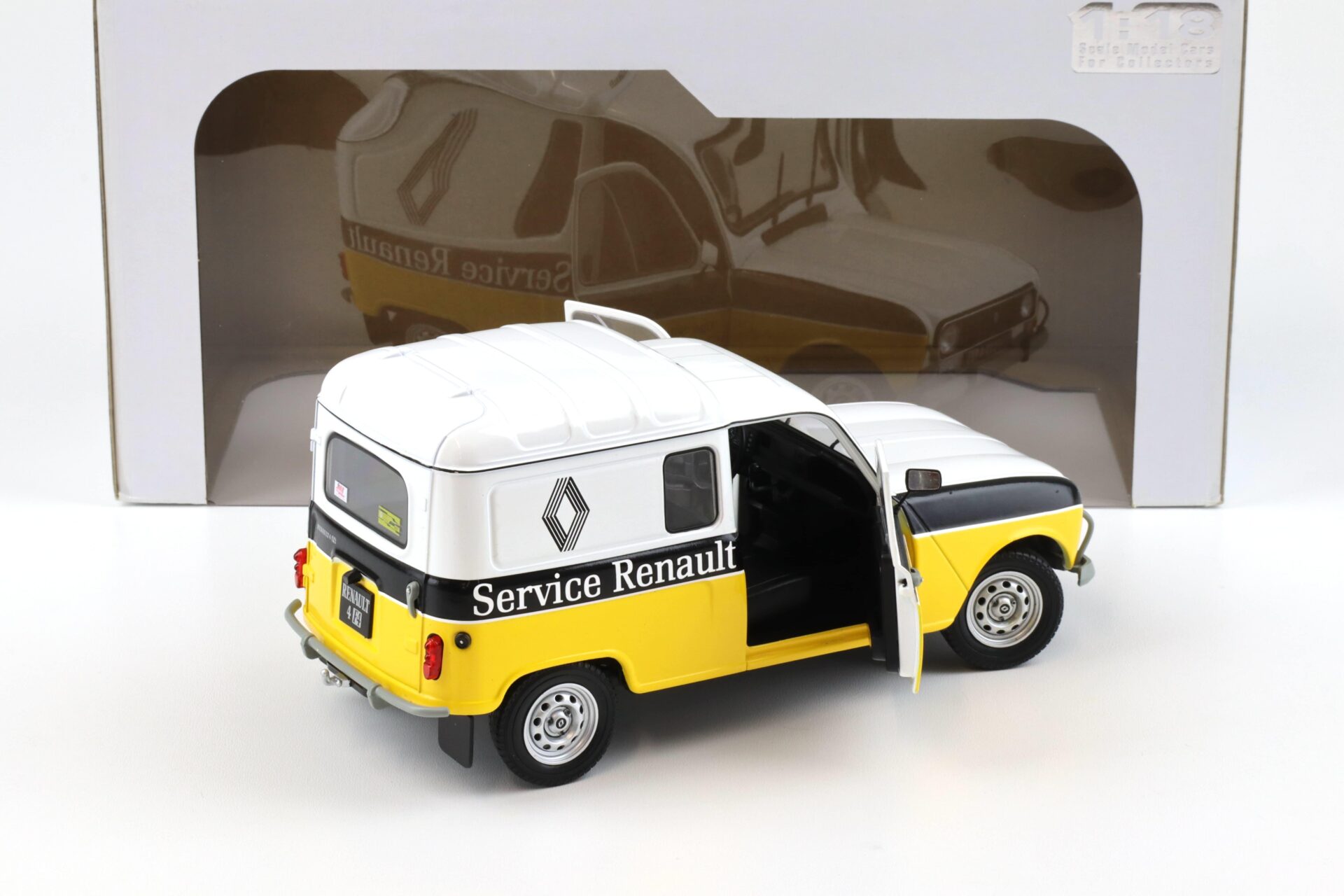1:18 Solido Renault R4 4LF4 Service Renault white/ yellow