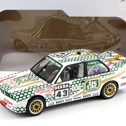 1:18 Solido BMW M3 E30 DTM 1991 A.Berg #43 Tictac white/ green
