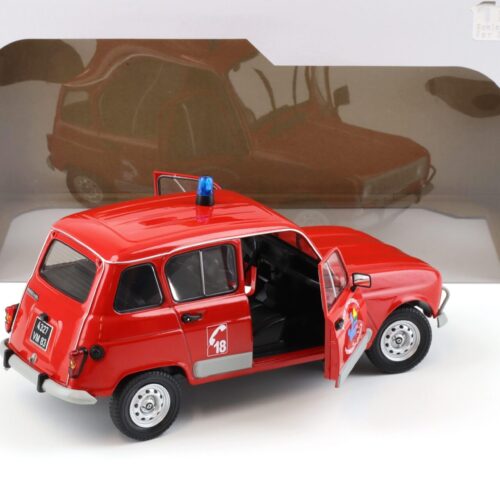 1:18 Solido Renault 4 GTL Pompier du Var Service Departmental red