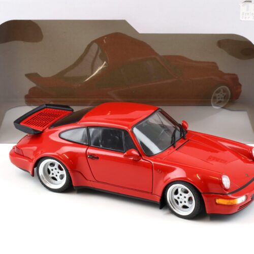 1:18 Solido Porsche 911 964 Turbo 3.6 Coupe 1990 red