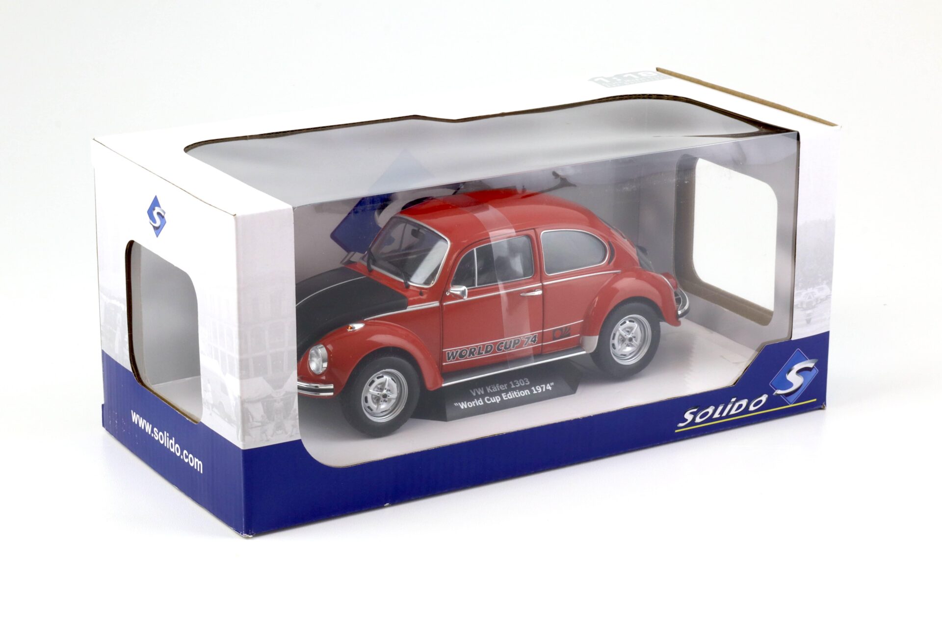1:18 Solido VW Käfer 1303 World Cup Edition 1974 red/ black
