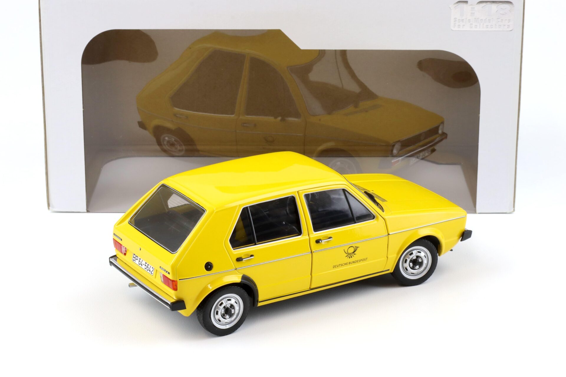 1:18 Solido VW Golf 1 Deutsche Bundespost Post yellow