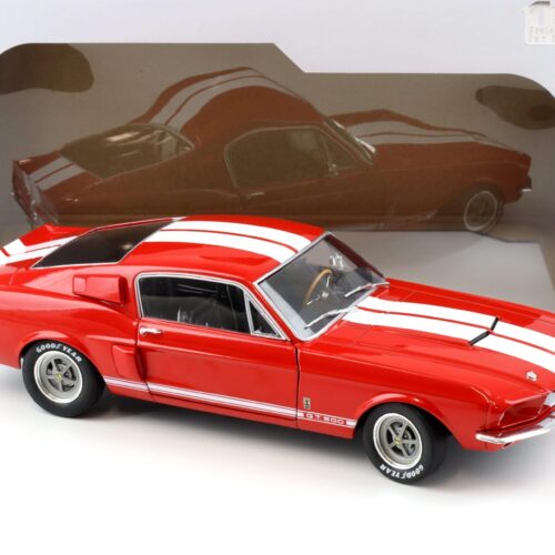 1:18 Solido Shelby Mustang GT500 Coupe red/ white stripes 1967