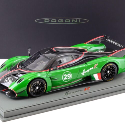 1:18 BBR Pagani Huayra R Gloss black Carbon/ verde prato - Limited 100 pcs.
