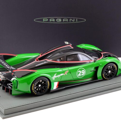 1:18 BBR Pagani Huayra R Gloss black Carbon/ verde prato - Limited 100 pcs.