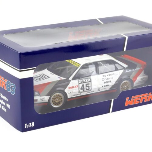 1:18 WERK83 Audi V8 Quattro DTM Champion 1991 #45 Frank Biela white