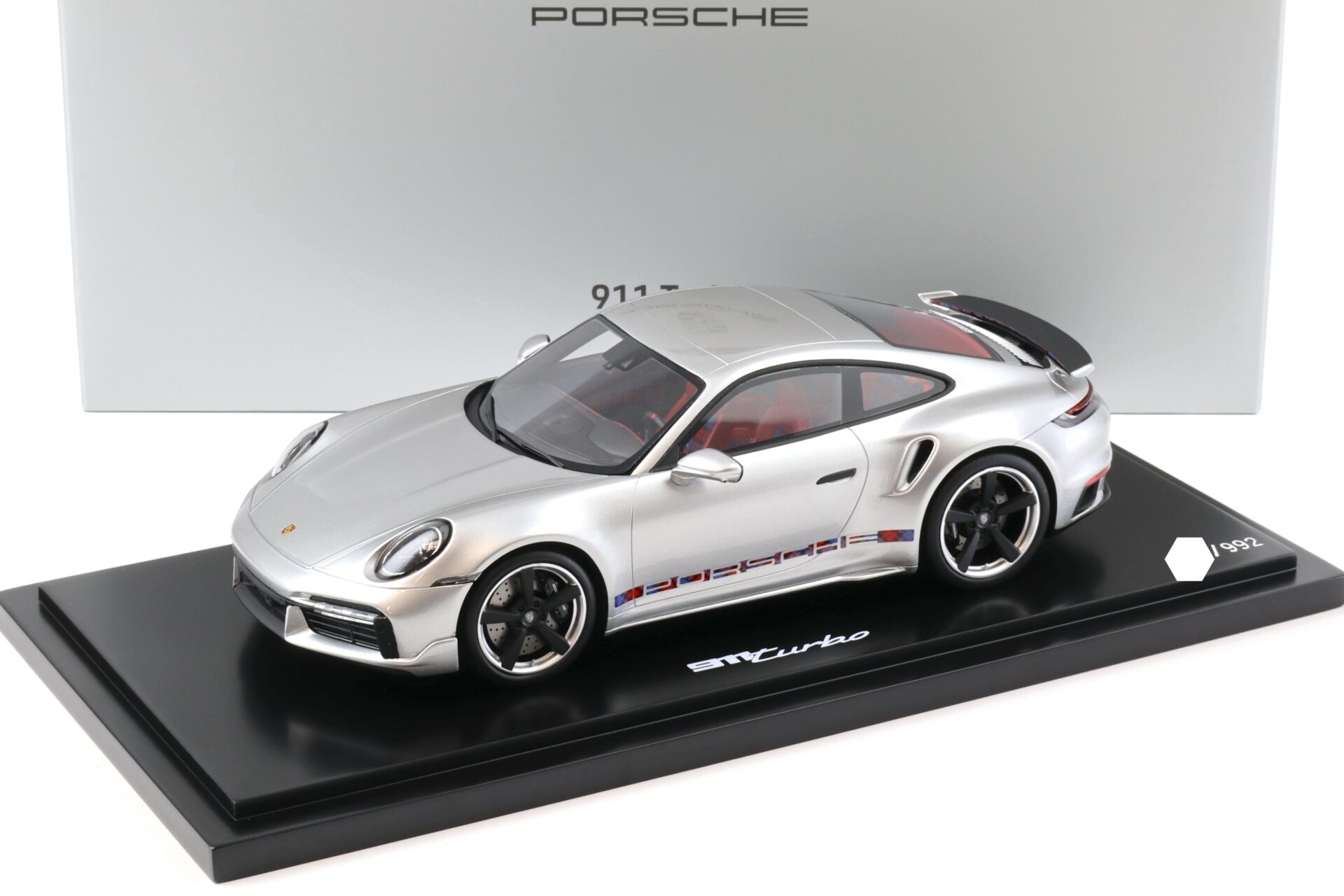 1:18 Spark Porsche 911 992 Turbo Sonderwunsch First Turbo silver WAP DEALER