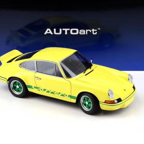 1:18 AUTOart Porsche 911 Carrera RS 2.7 light yellow/ green stripes 78033