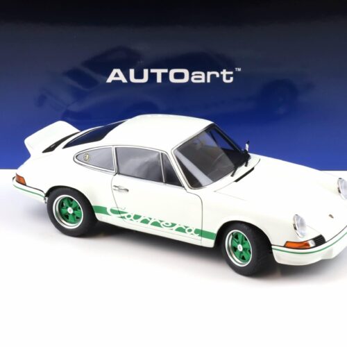 1:18 AUTOart Porsche 911 Carrera RS 2.7 Grand Prix white/ green stripes 78031