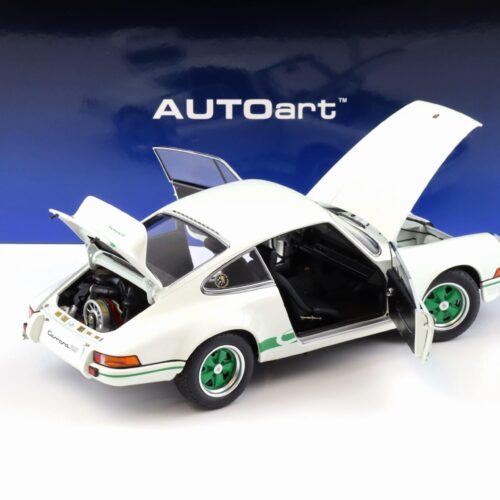 1:18 AUTOart Porsche 911 Carrera RS 2.7 Grand Prix white/ green stripes 78031