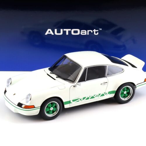 1:18 AUTOart Porsche 911 Carrera RS 2.7 Grand Prix white/ green stripes 78031