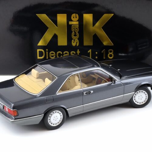 1:18 KK-Scale Mercedes 500 SEC C126 Coupe 1985 anthracite metallic