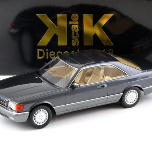 1:18 KK-Scale Mercedes 500 SEC C126 Coupe 1985 anthracite metallic