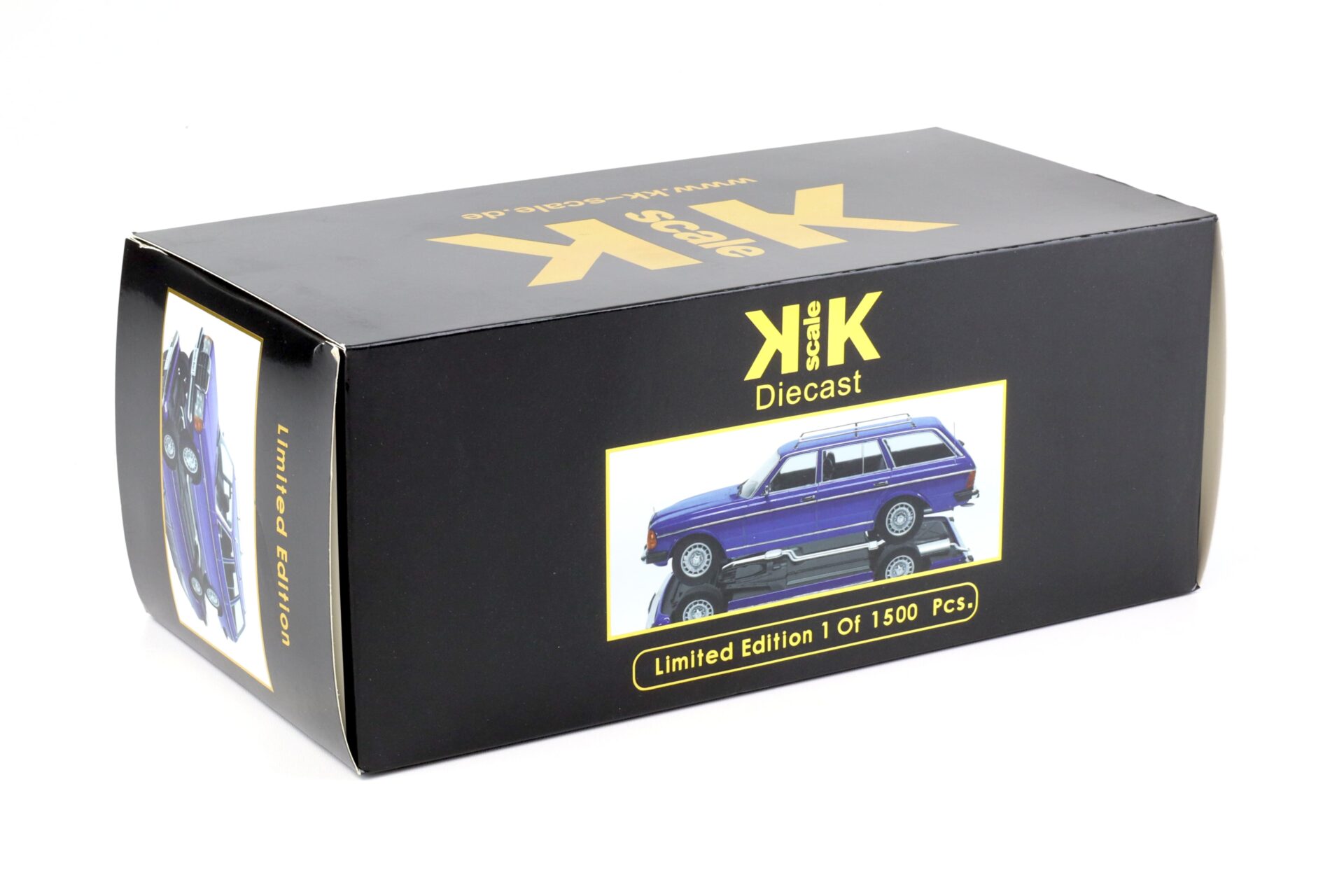 1:18 KK-Scale Mercedes 250T T-Modell S123 blue metallic 1980