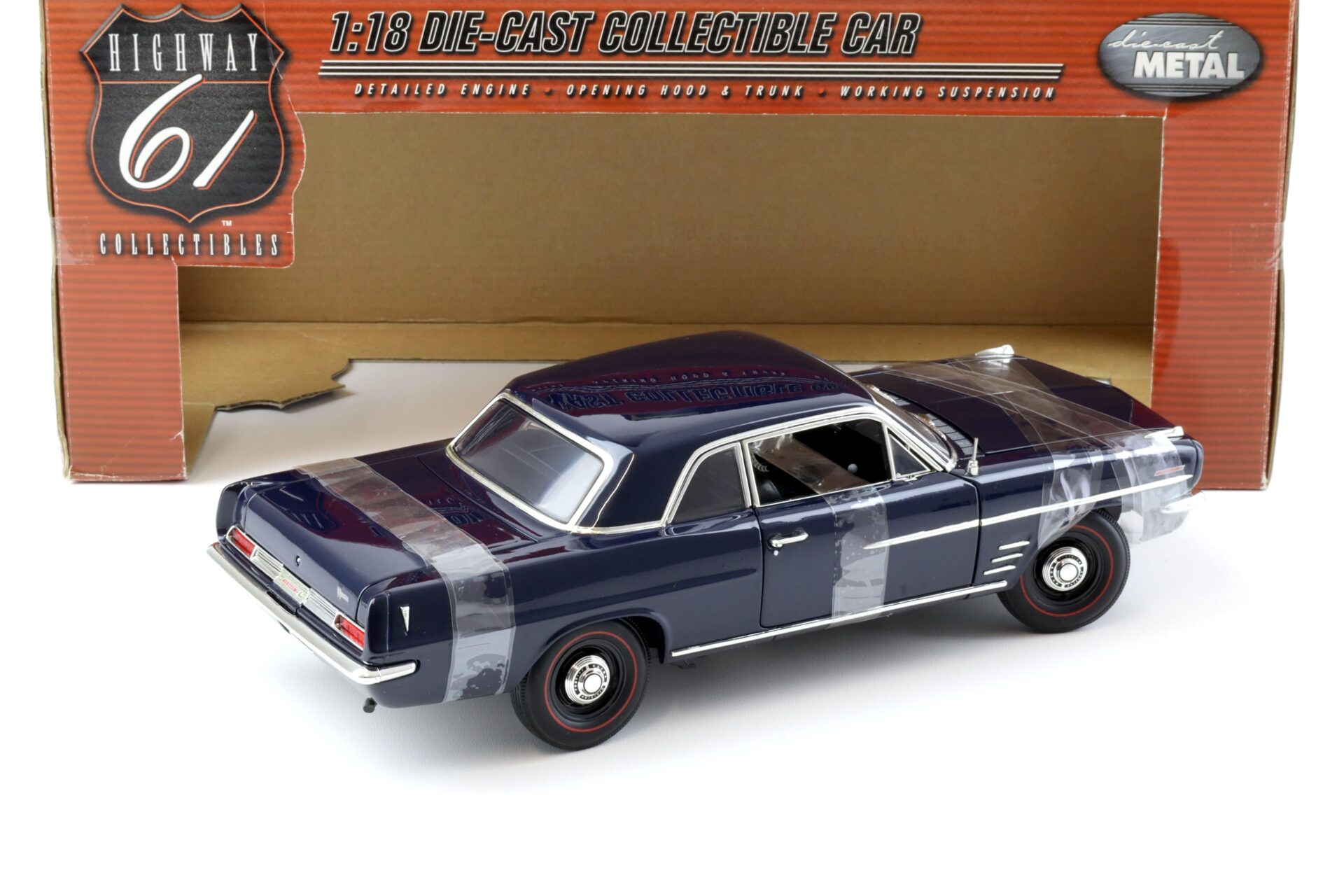 1:18 Highway61 Pontiac Lemans Coupe 1963 dark blue 50147