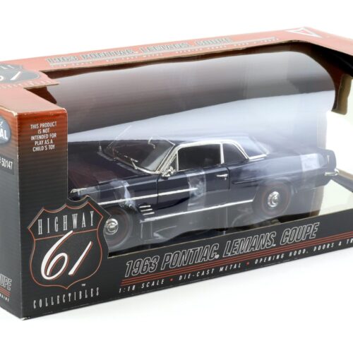 1:18 Highway61 Pontiac Lemans Coupe 1963 dark blue 50147