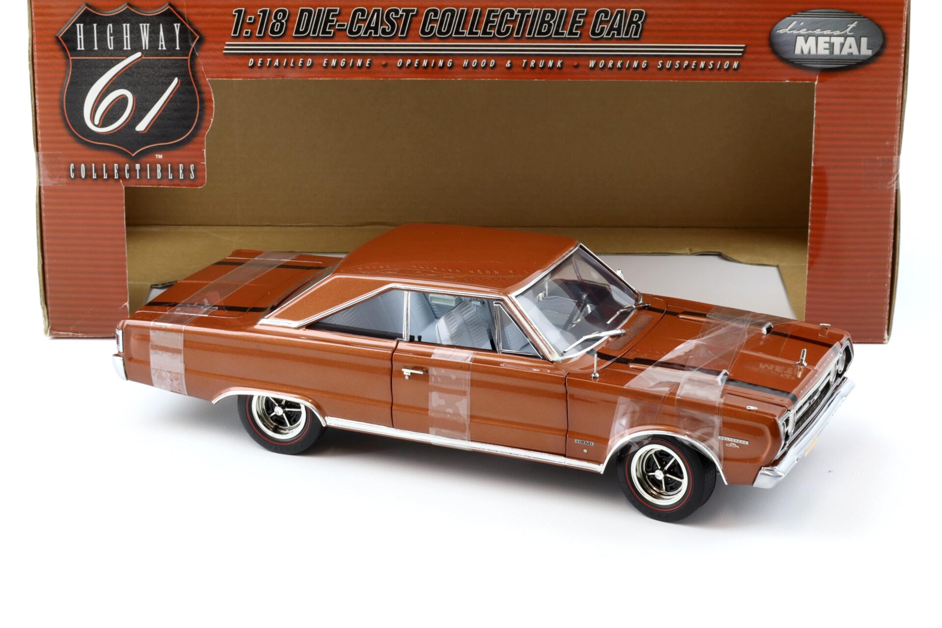 1:18 Highway61 Plymouth GTX 1967 turbine bronze