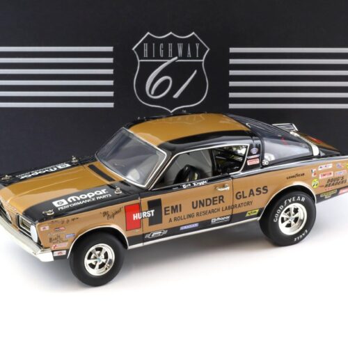1:18 Highway61 Plymouth Barracuda Hemi Under Glass 1966 black/ bronze