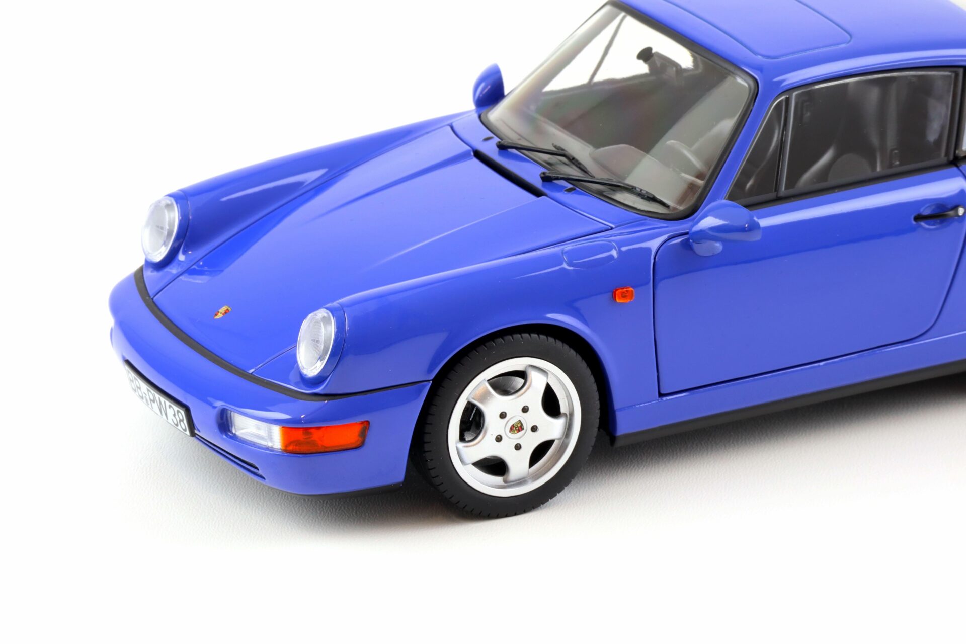 1:18 Norev Porsche 911 (964) Carrera 4 Coupe 1990 Maritim blue - Limited 504 pcs.