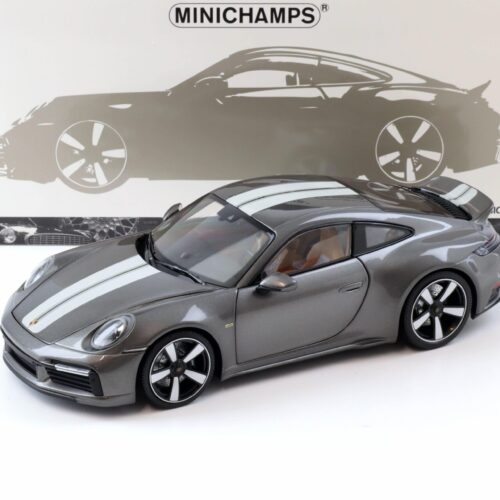 1:18 Minichamps Porsche 911 992 Sport Classic Coupe 2022 grey metallic