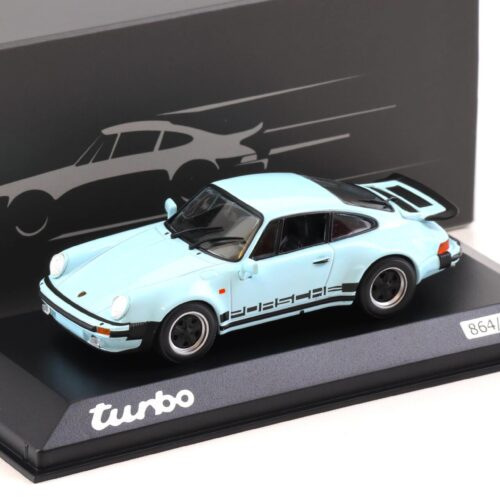 1:43 Minichamps Porsche 911 930 Turbo 50 Years Singapore Polar blue WAP DEALER