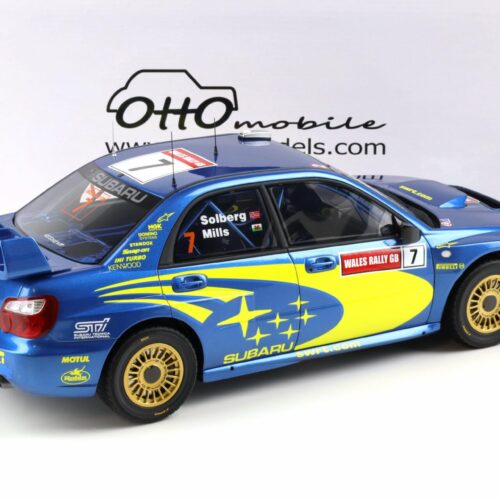 1:12 OTTO mobile G092 Subaru Impreza S9 WRC Rally of Wales 2003 Solberg #7