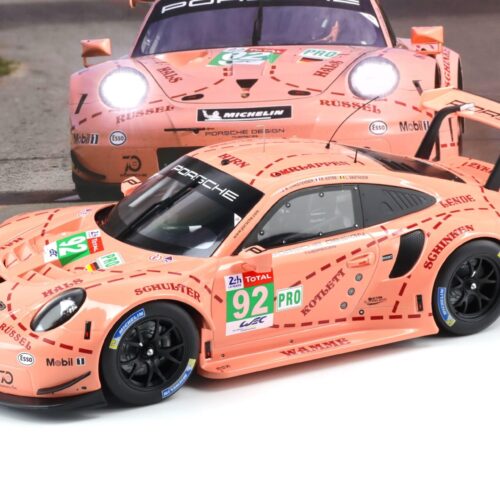1:12 IXO Porsche 911 991 RSR #92 Winner LMGTE-Pro 24h Le Mans 2018 Pink Pig