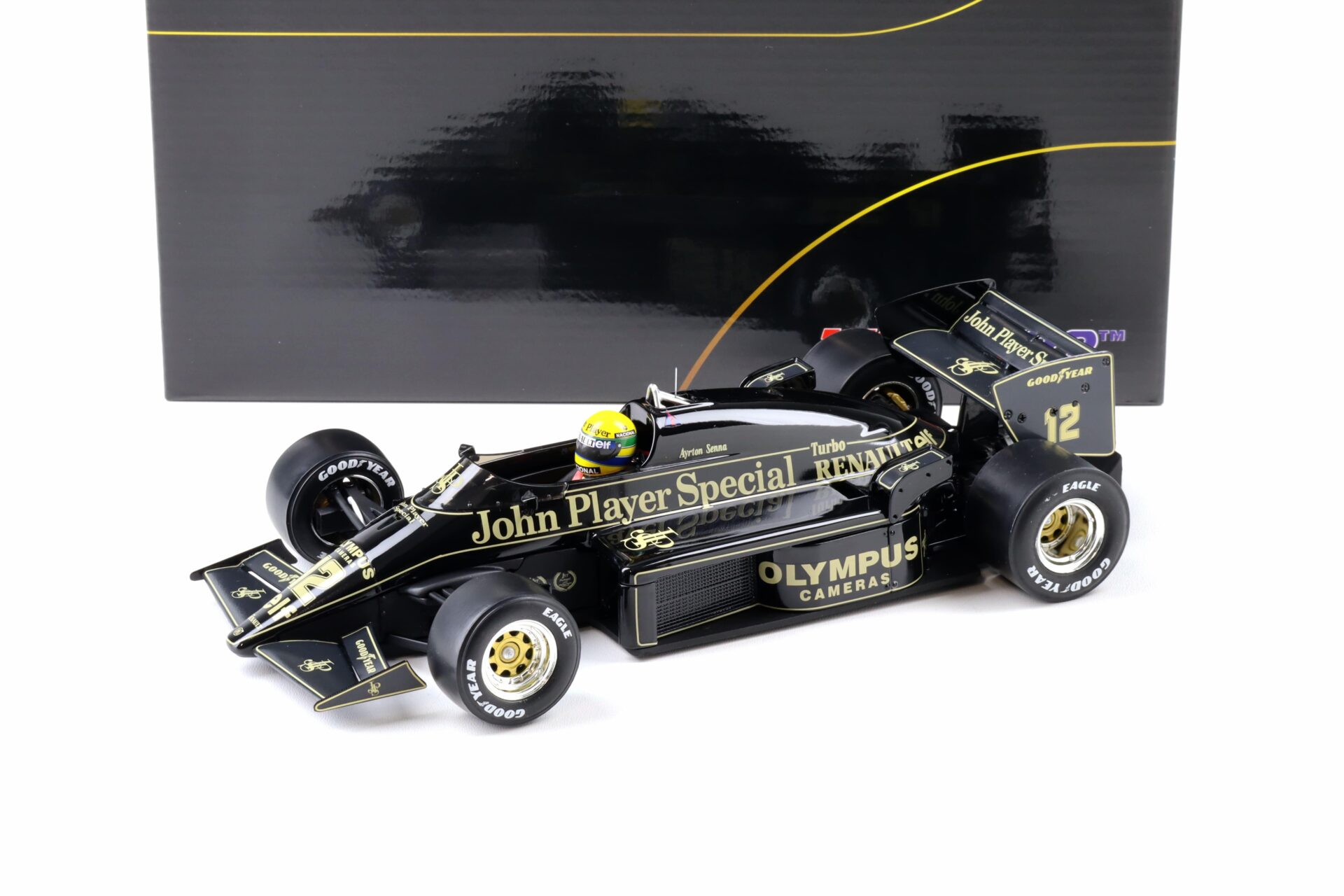 1:18 WERK83 Ayrton Senna Lotus 97T #12 F1 Monaco GP 1985 Pole Position