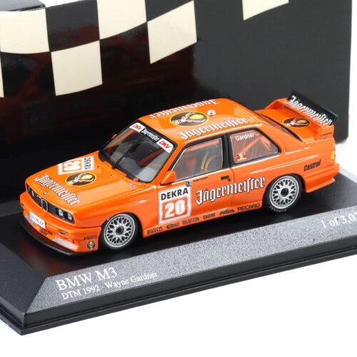 1:43 Minichamps BMW M3 E30 DTM 1992 Team Linder #20 Wayne Gardner