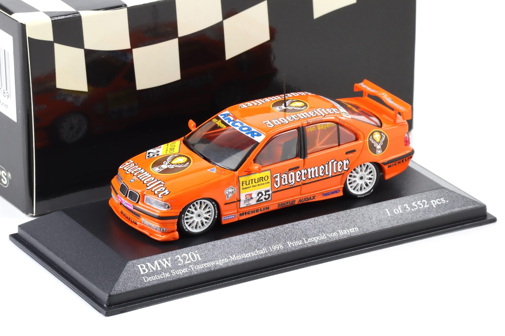 1:43 Minichamps BMW 320i E36 STW 1998 Team Isert #25 Prinz Leopold v. Bayern