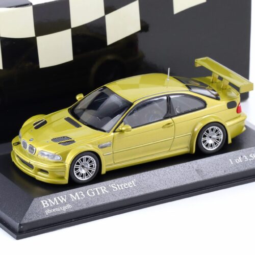 1:43 Minichamps BMW M3 E46 GTR Street Coupe 2001 Phoenix yellow