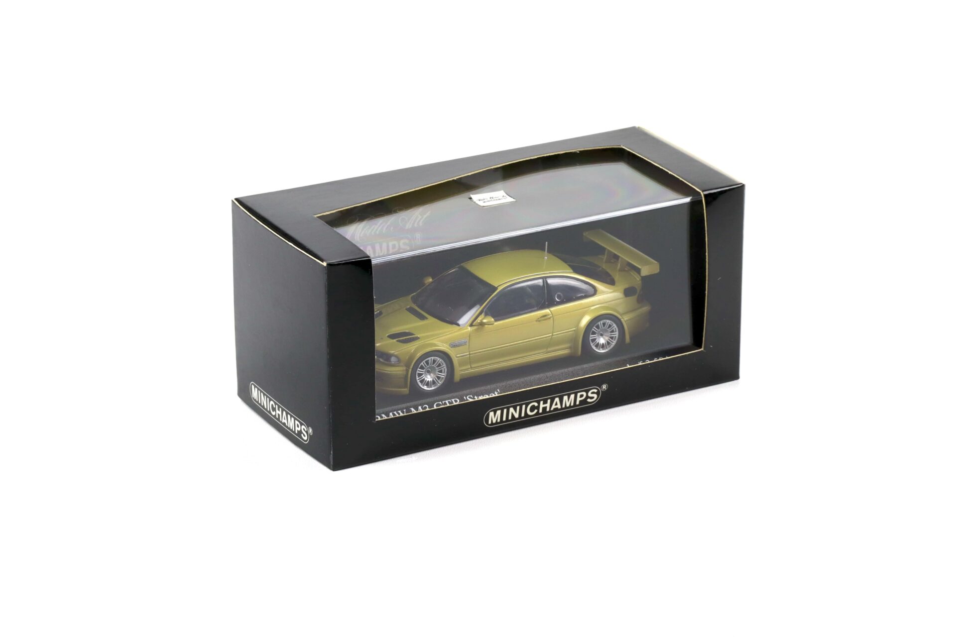 1:43 Minichamps BMW M3 E46 GTR Street Coupe 2001 Phoenix yellow