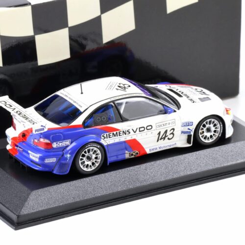 1:43 Minichamps BMW M3 E46 GTR 24h SPA 2004 #143 Lamy/ Priaulx
