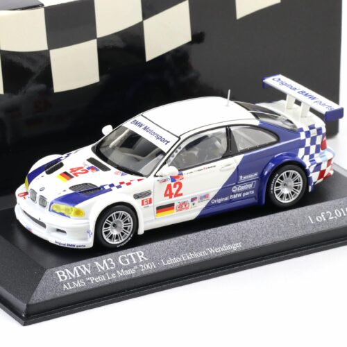 1:43 Minichamps BMW M3 E46 GTR Petit Le Mans 2001 #42 Lehto/ Ekblom/ Wendlinger