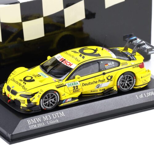 1:43 Minichamps BMW M3 DTM E92 Team MTEK DTM 2013 #22 Deutsche Post Glock