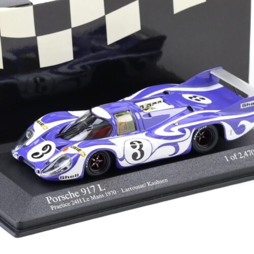 1:43 Minichamps Porsche 917L 24h Le Mans 1970 Hippie Practice #3 Larousse / Kauhsen