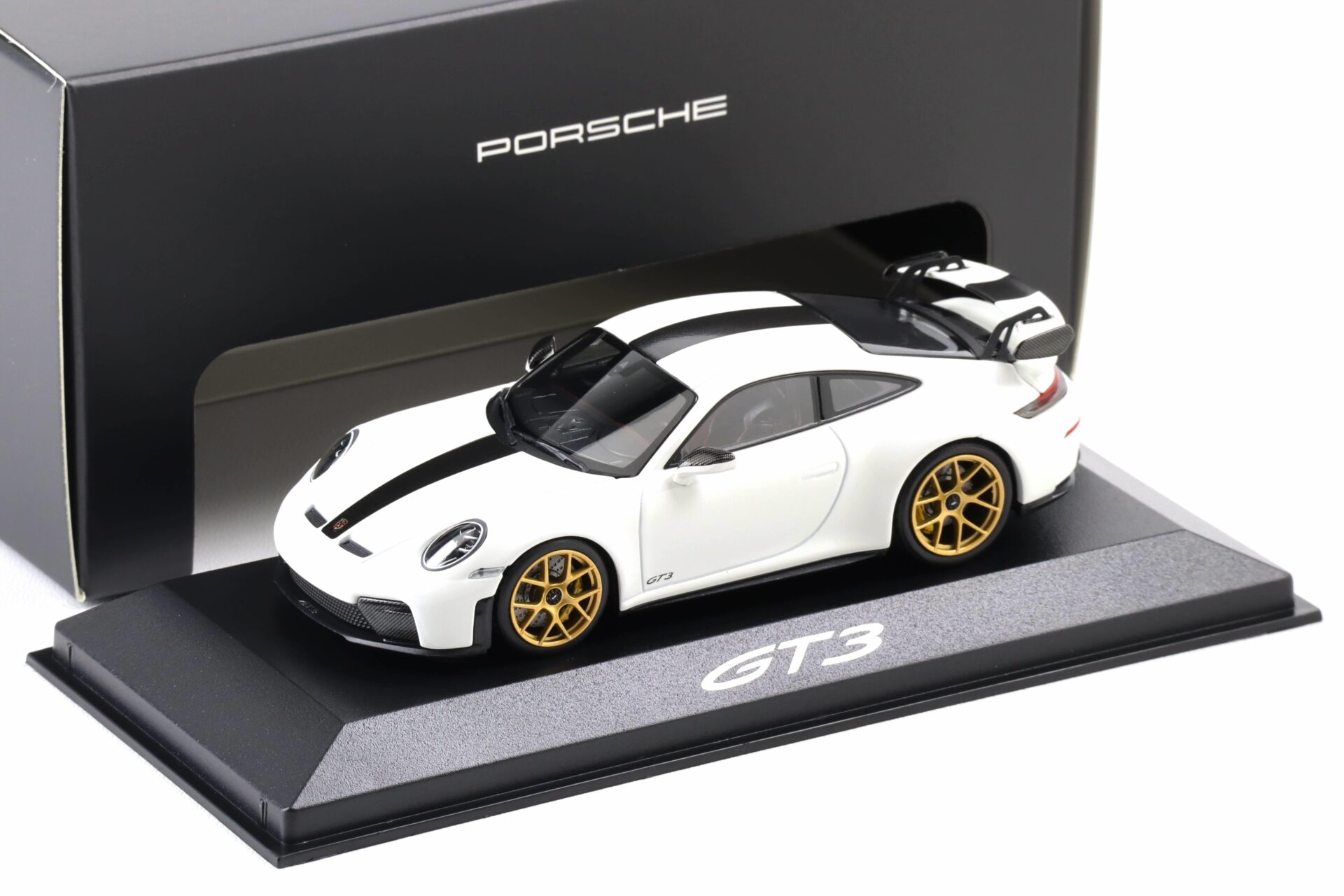 1:43 Minichamps Porsche 911 992.2 GT3 Coupe white/ gold wheels WAP DEALER