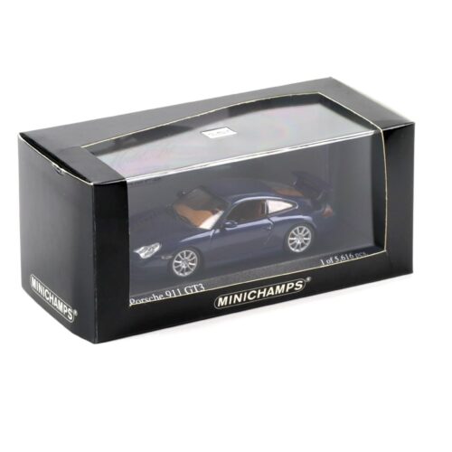 1:43 Minichamps Porsche 911 996 GT3 Coupe Lapis blue metallic 2003