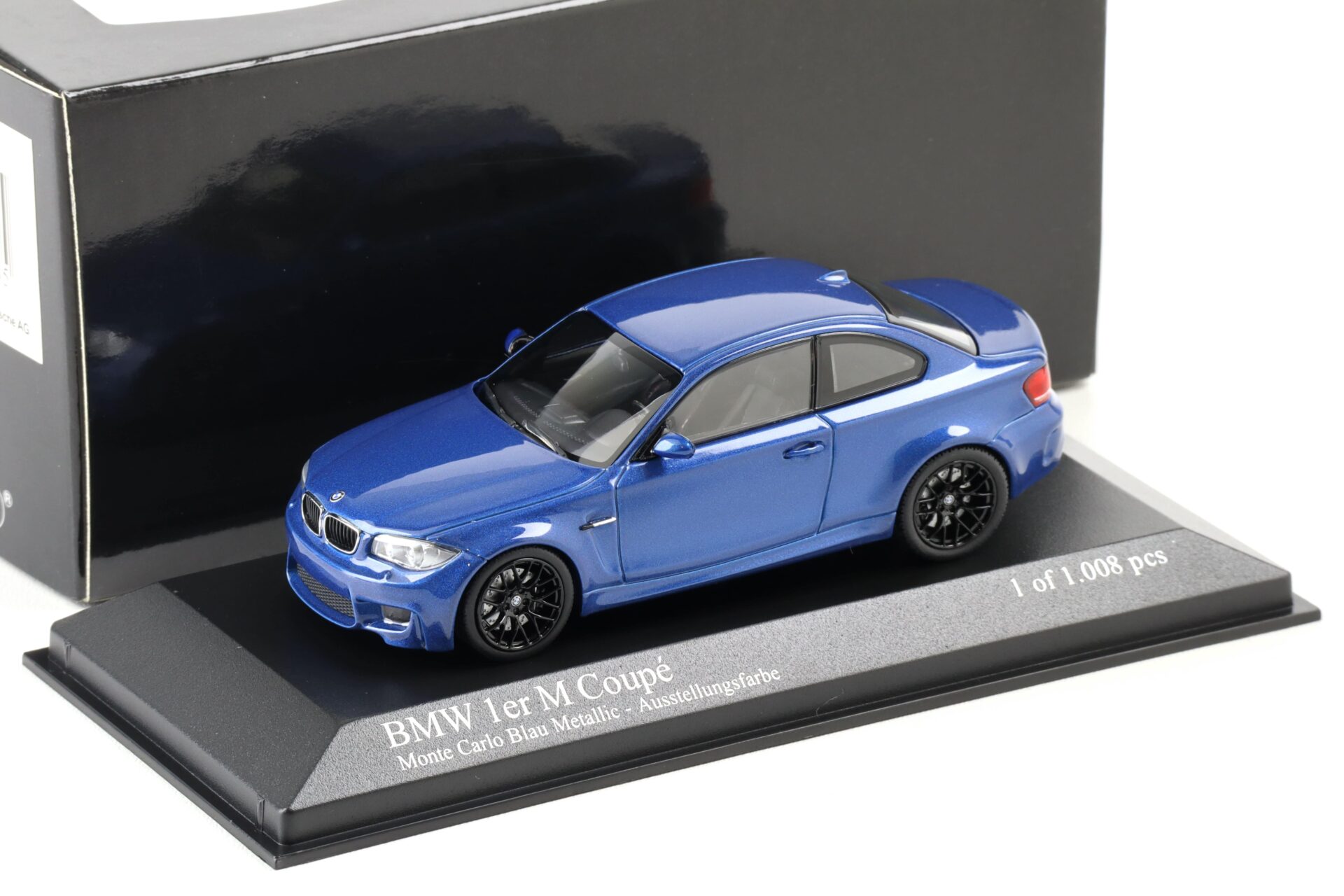 1:43 Minichamps BMW 1er 1 Series M Coupe 2011 Monte Carlo blue metallic