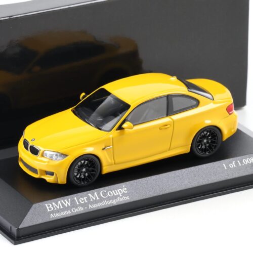 1:43 Minichamps BMW 1er 1 Series M Coupe 2011 Atacama yellow