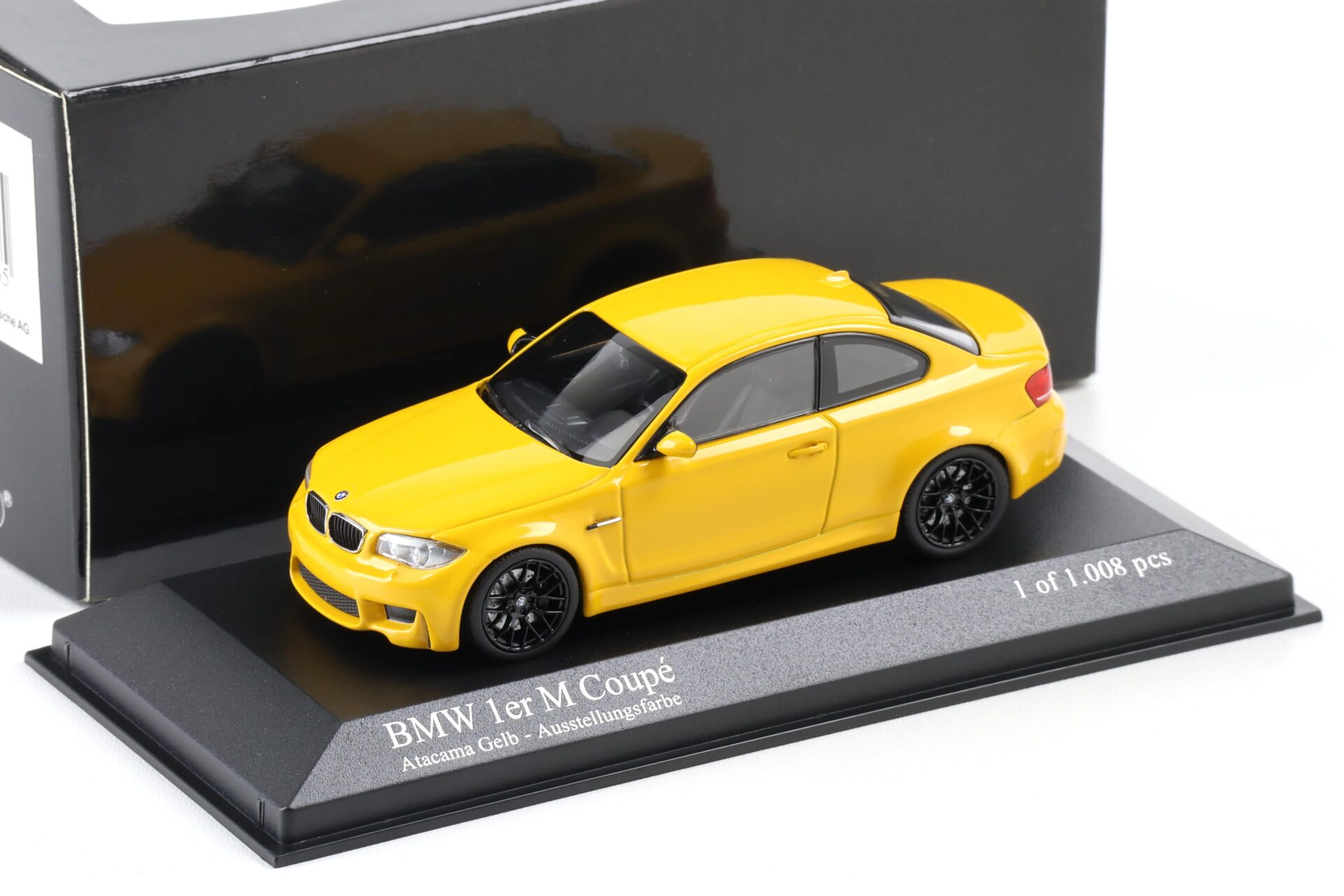 1:43 Minichamps BMW 1er 1 Series M Coupe 2011 Atacama yellow