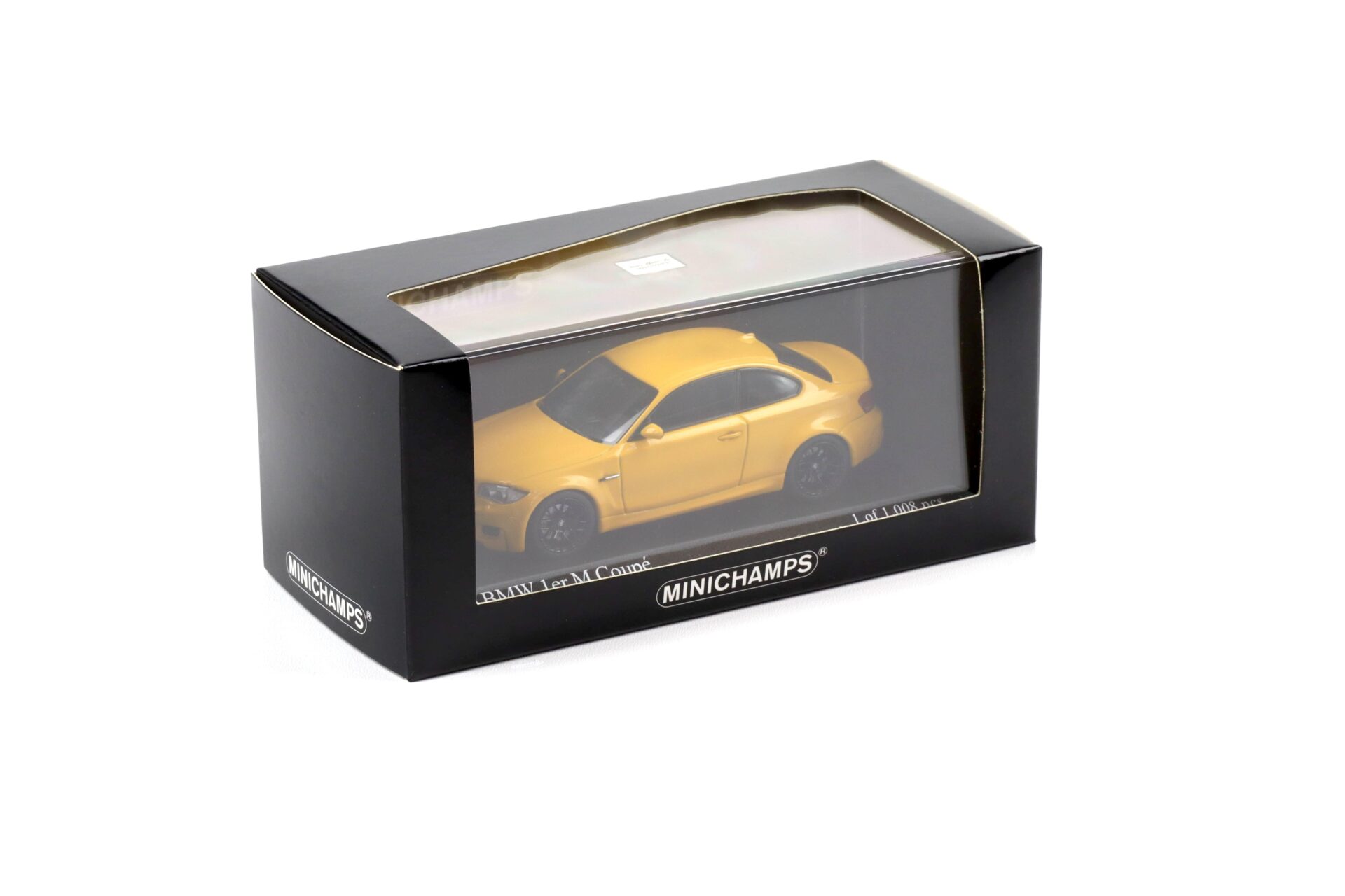 1:43 Minichamps BMW 1er 1 Series M Coupe 2011 Atacama yellow