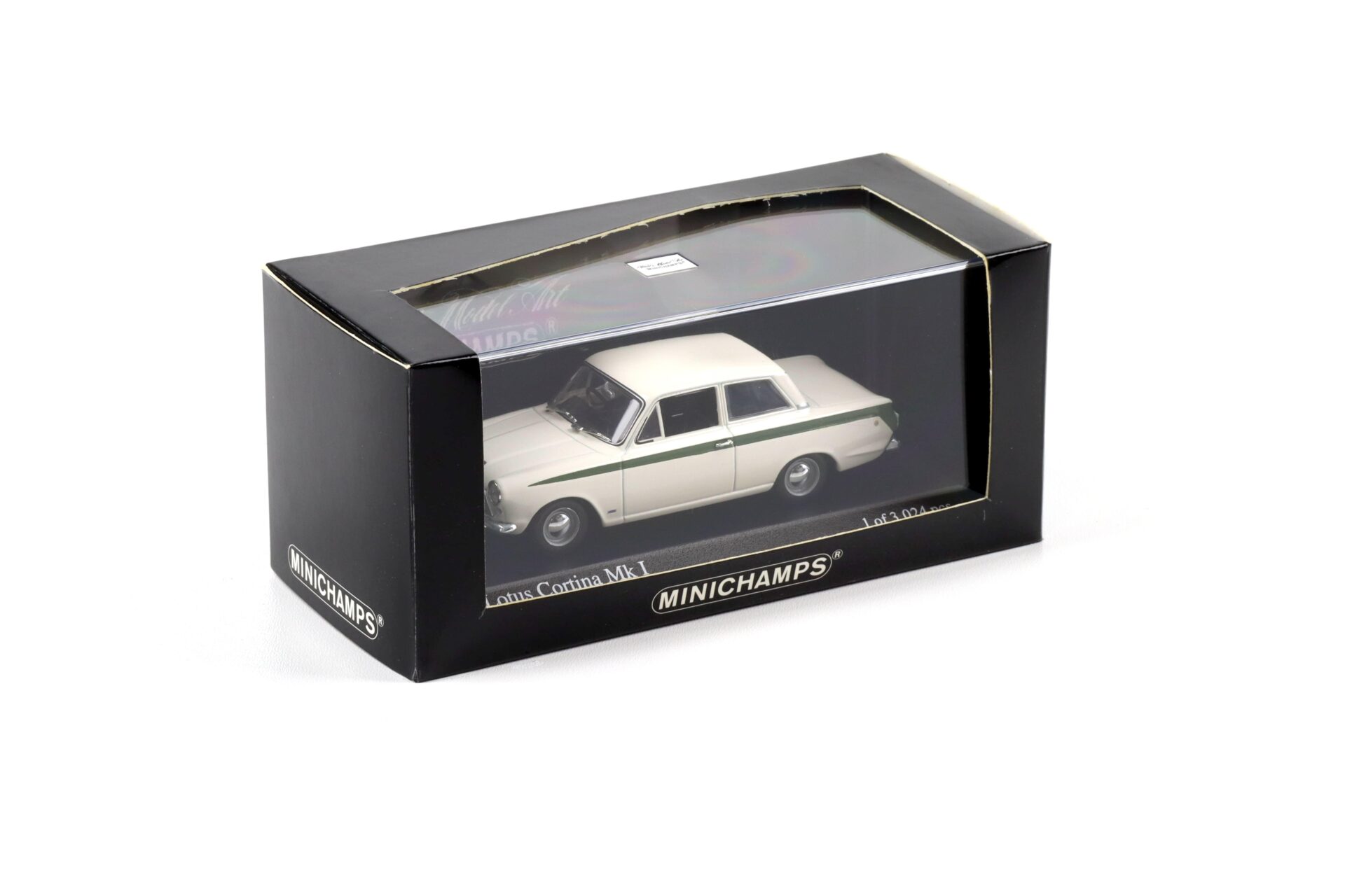 1:43 Minichamps Lotus Cortina MK 1 Ermine white/ Sherwood green 1963